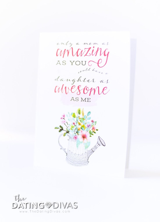 Funny FREE Printable Mother's Day Card from The Dating Divas