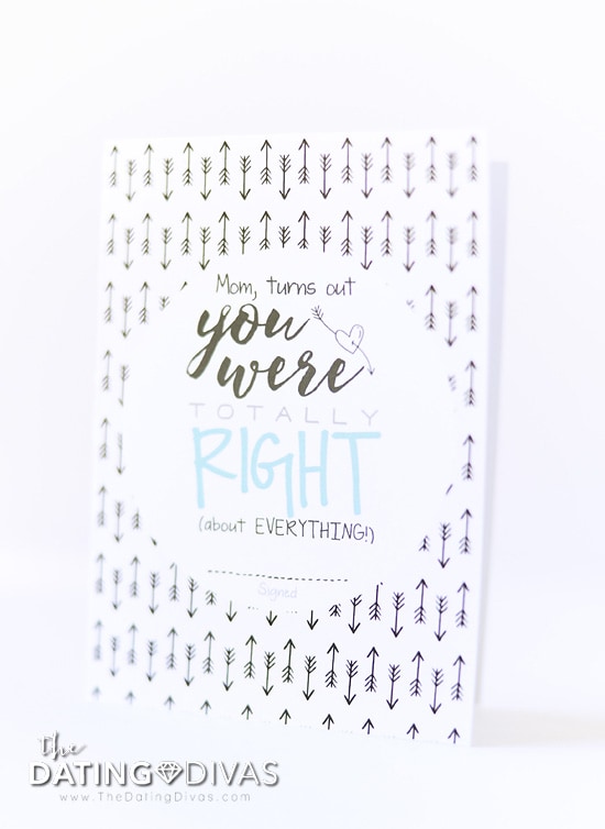 Hilariously Funny and FREE Printable Mother's Day Cards from The Dating Divas