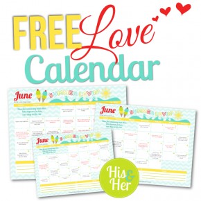 Free Printable Love Calendar June