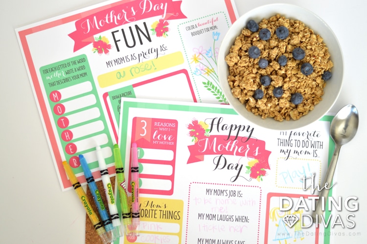Mother s Day Printable Placemats    The Dating Divas - 12