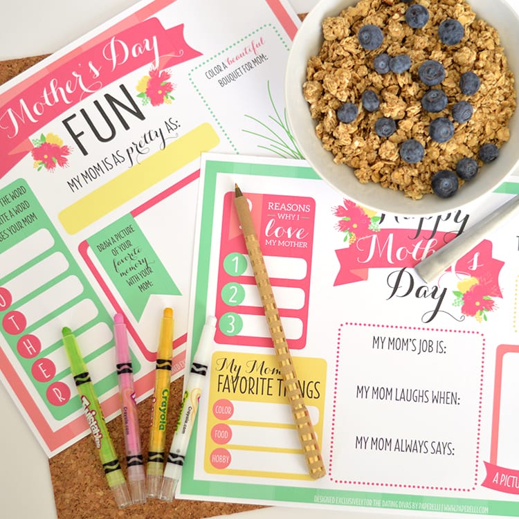 Mother s Day Printable Placemats    The Dating Divas - 77