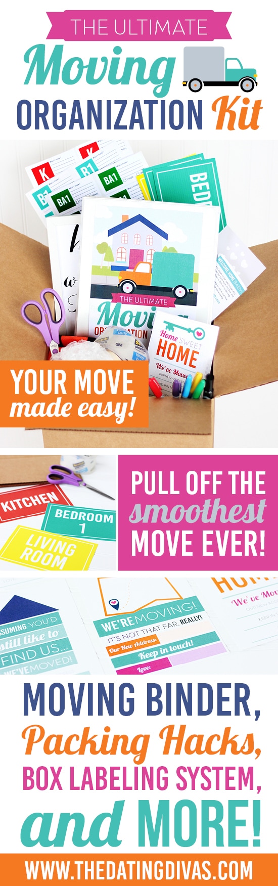 SO many awesome moving tips in this Moving Organization Kit & Binder! #TheDatingDivas #MovingTips #MovingMadeEasy