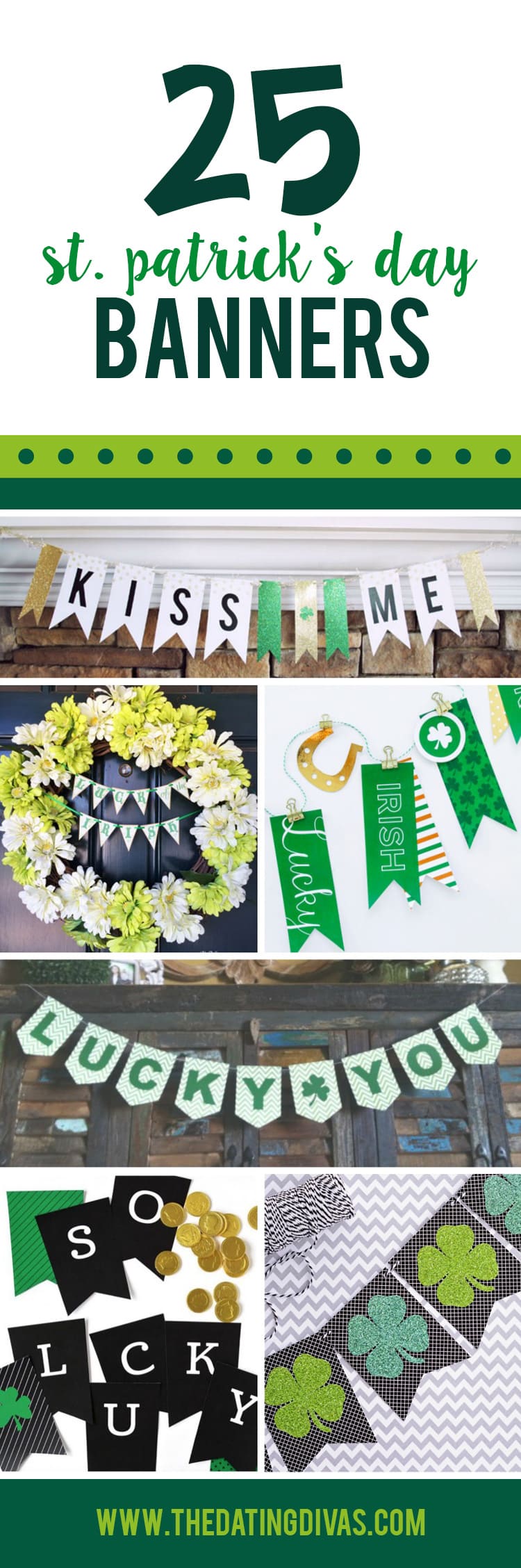 St. Patrick's Day Printable Banners ideas collage