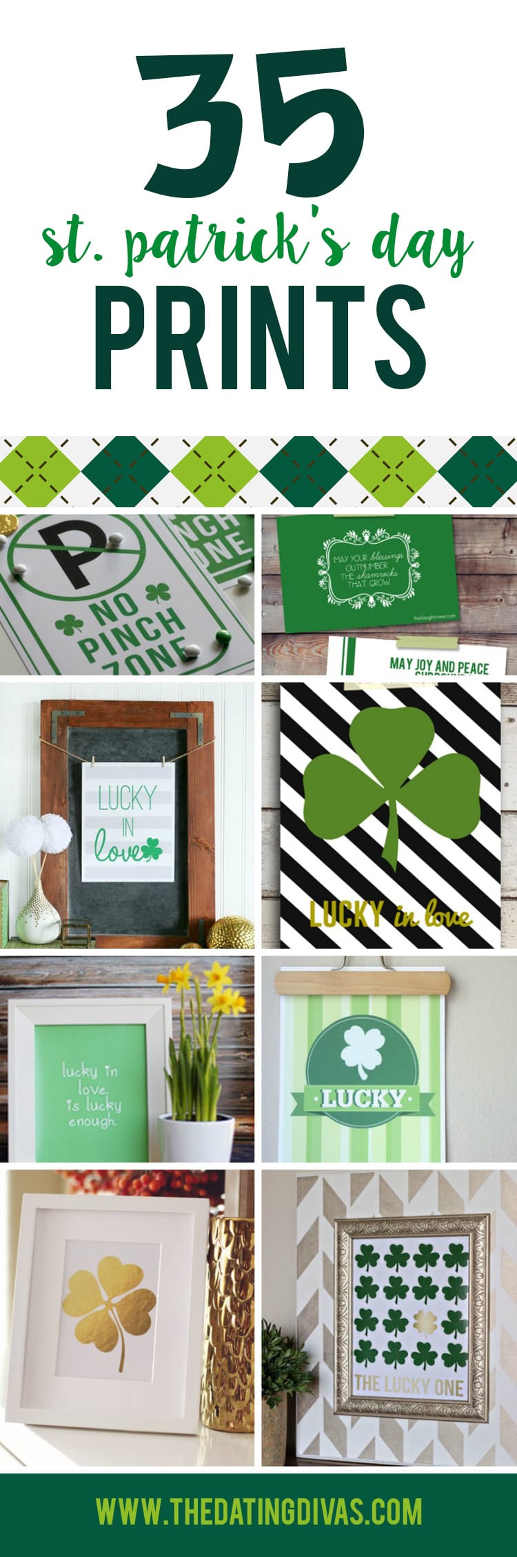 Lucky St. Patty's Day Printables banner