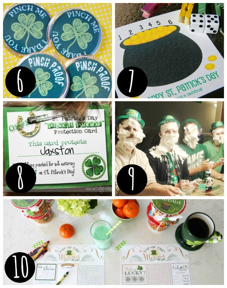 St. Patrick's Day Games and Activities collage