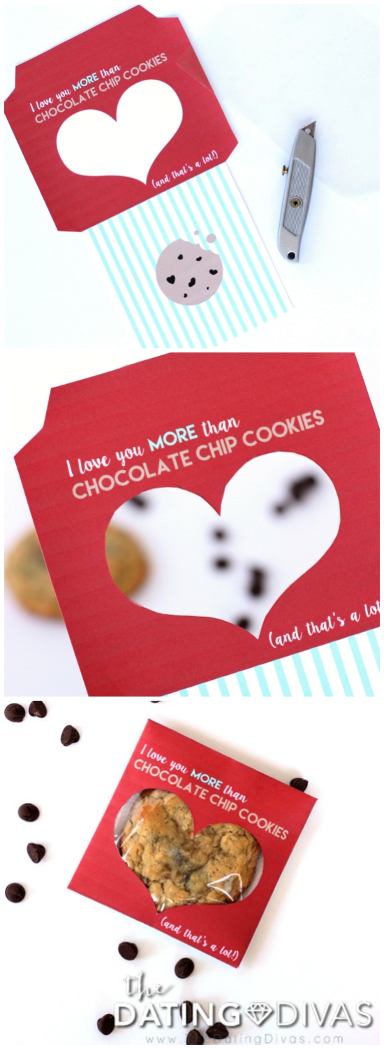 Chocolate Chip Cookie Day Gift with Cutout