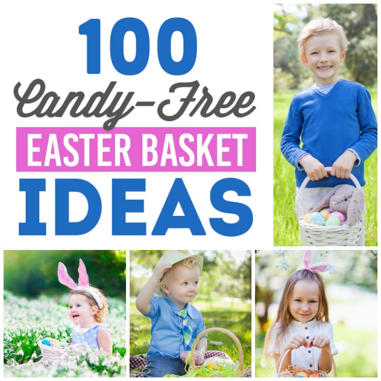 100 Candy Free Easter Baskets for Kids 2021 - 18