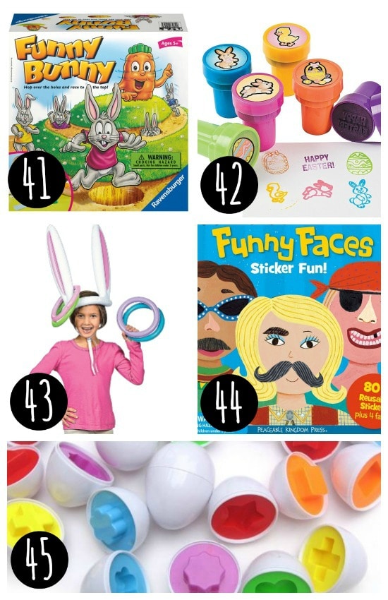 100 Candy Free Easter Baskets for Kids 2021 - 36