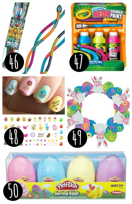 100 Candy Free Easter Baskets for Kids 2021 - 72