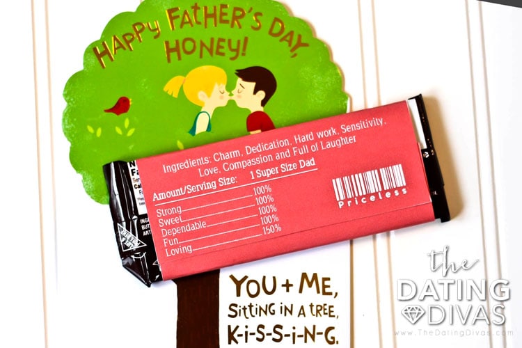 Fun Father's Day Printable Candy Wrapper