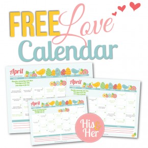 April Love Calendar