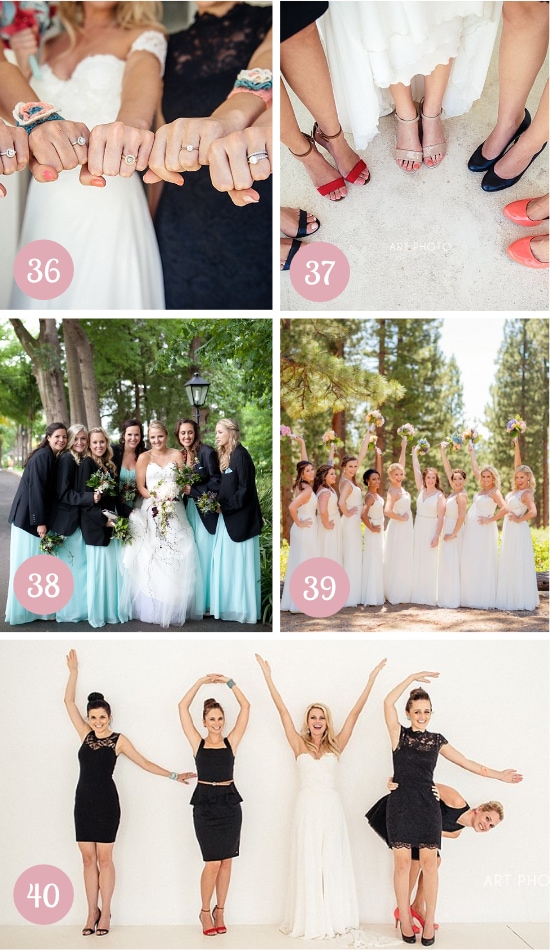 Photos with Bridesmaids