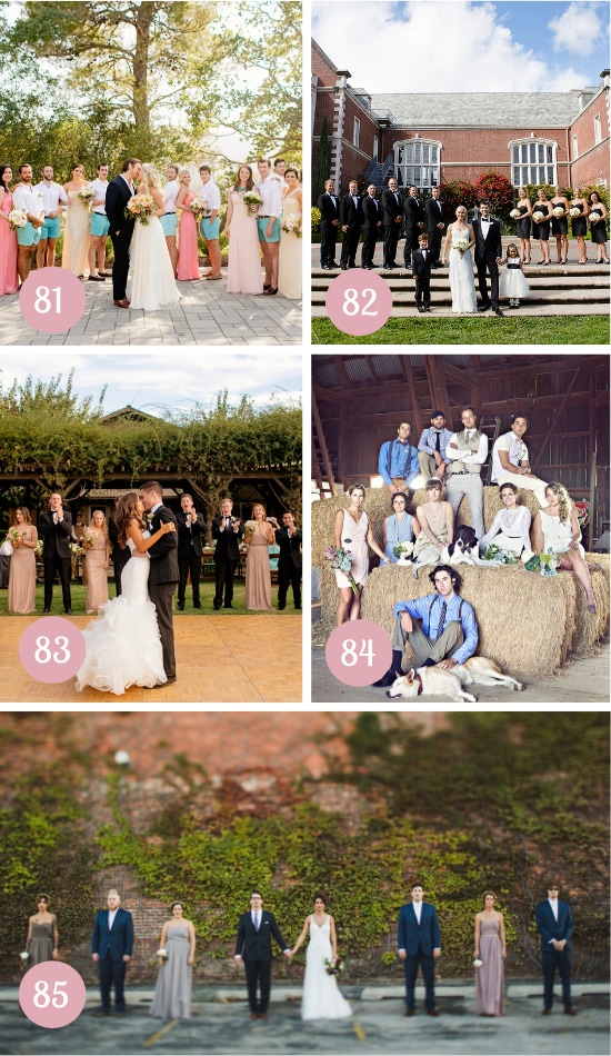 Ideas for Bridal Party Pictures