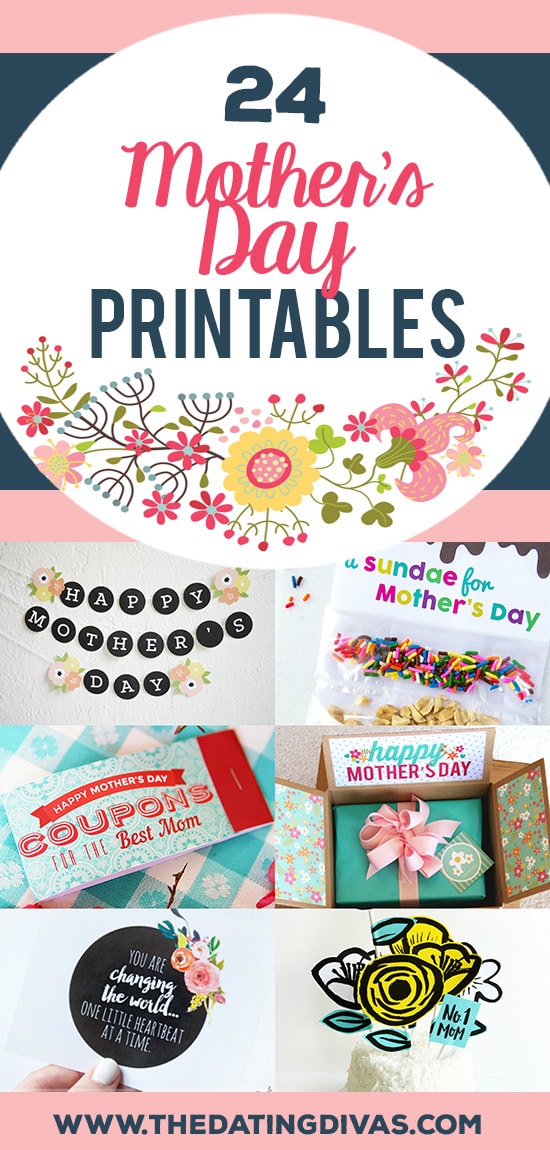 24 Mother's Day Printables