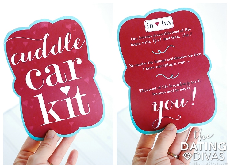 Car Date Basket Label and Love Poem