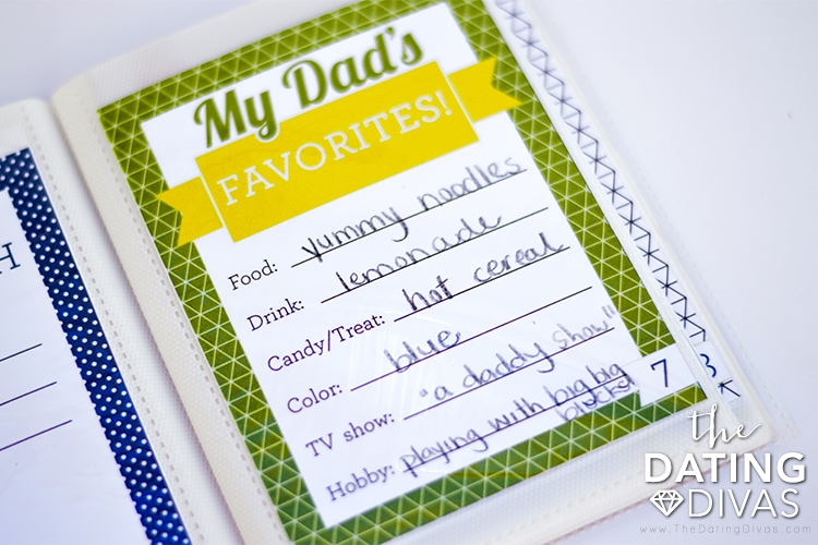 Father's Day crafts - memory book