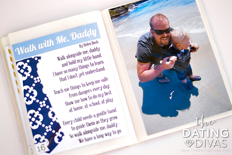 Fathers day crafts - picture memory book