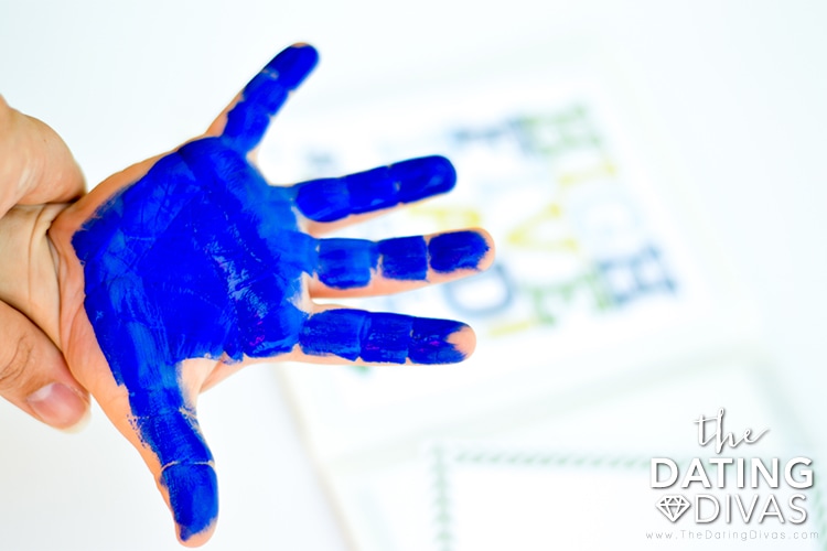 DIY Father's Day crafts with Hand Print