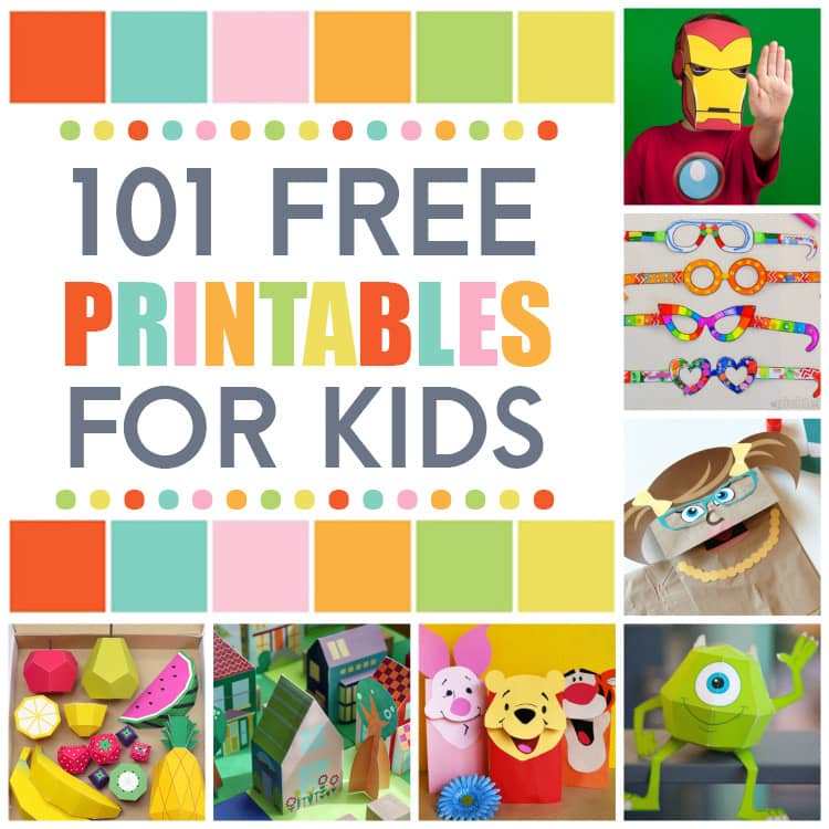 Download 101 Free Printables for Kids - From The Dating Divas