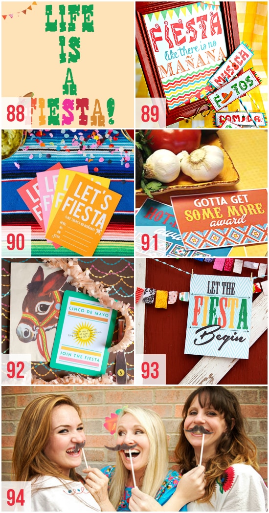 Printables for Cinco de Mayo Fiesta 