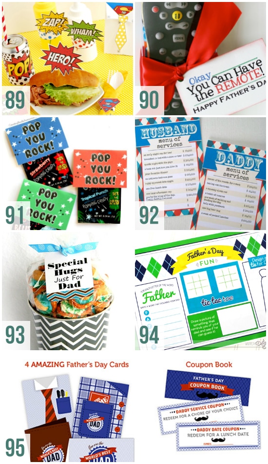Fun Father's Day Ideas and Printables