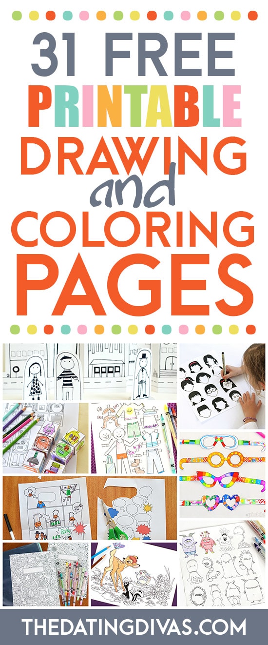 Drawing and Coloring Free Printables for Kids