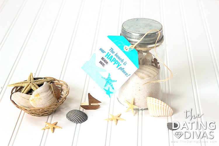 Beach Date Memory Jar Tags