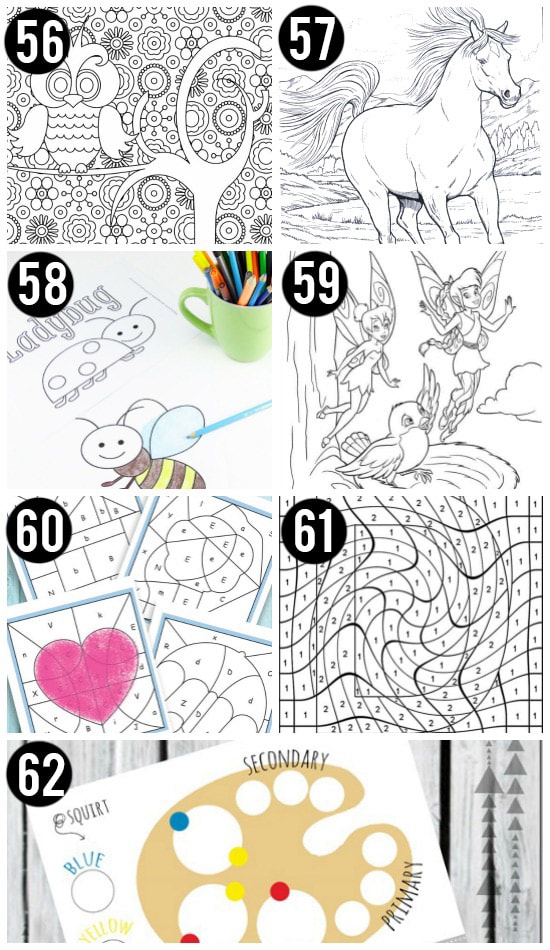 Free Printables for Kids and Coloring Pages