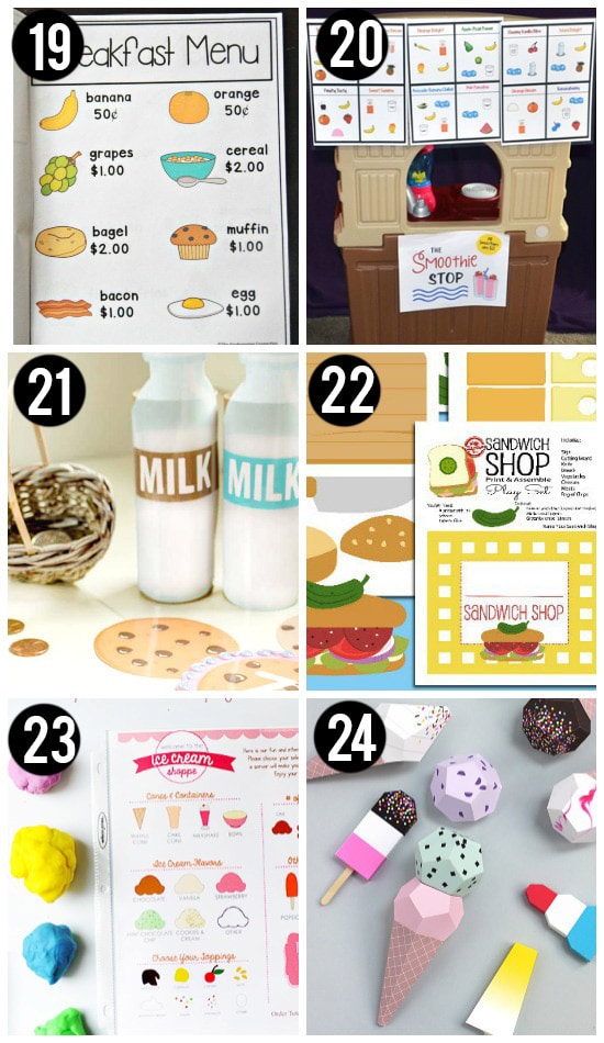 play food printables