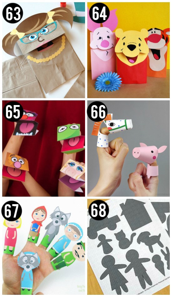 Puppet Printable Activites for Kids