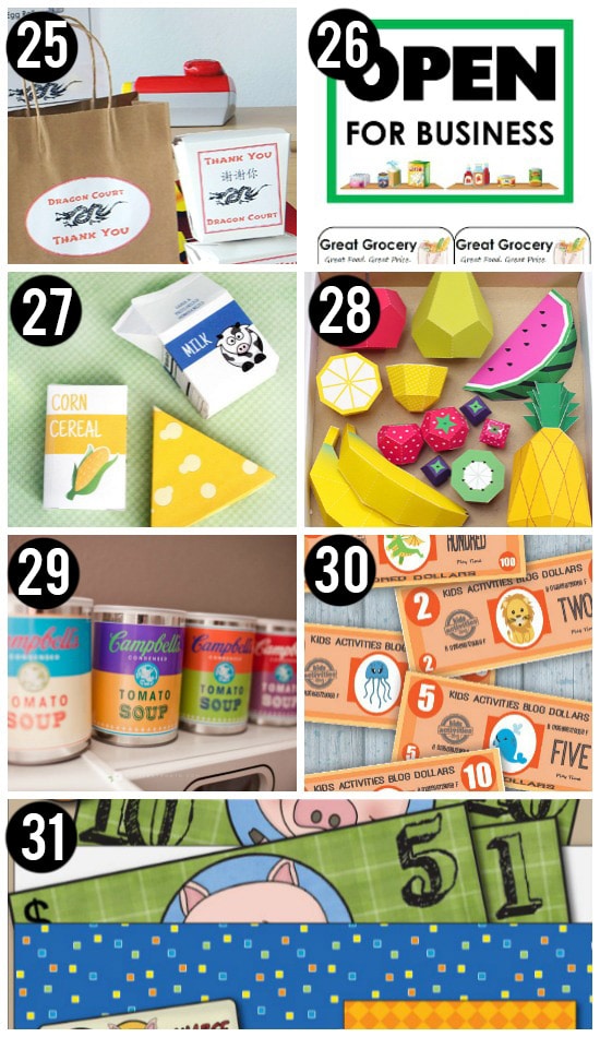 Food Activites and Free Printables for Kids