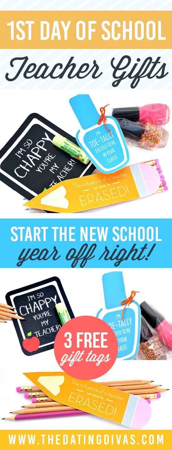 Free printable teacher gift tags!