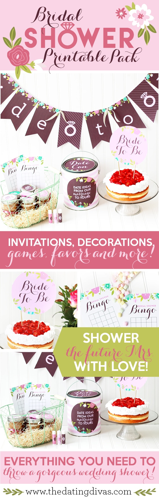 Bridal Shower Printables   Games  Decor  and more    From The Dating Divas - 23