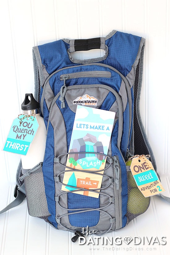 Hiking Date Invite and Backpack