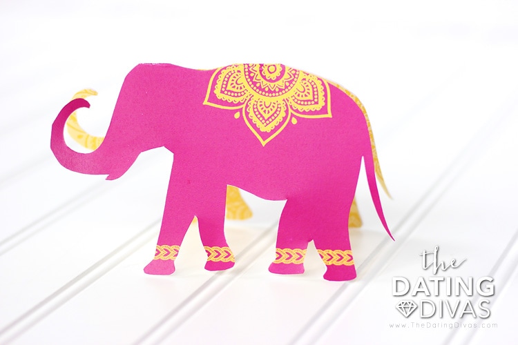 India Date Night Elephant Invitation