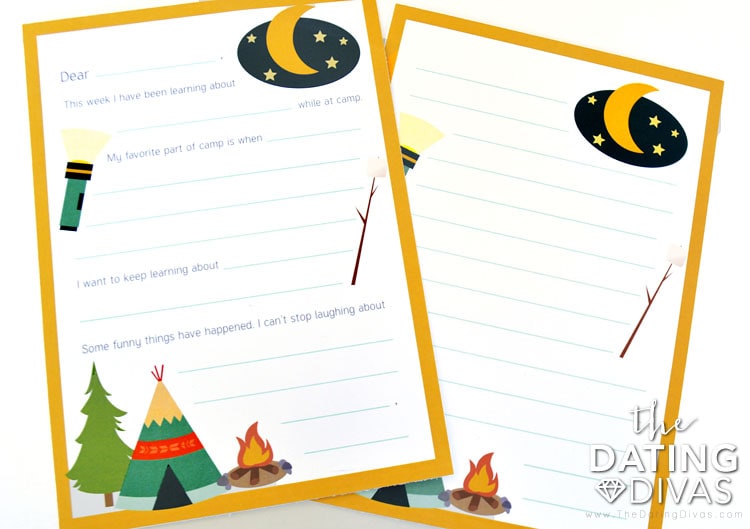 Kids Camp letters home