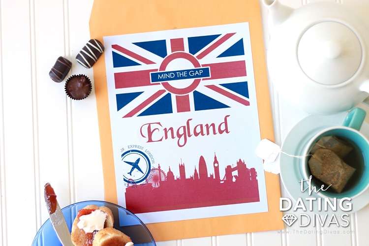 England Themed Date Passport Cover