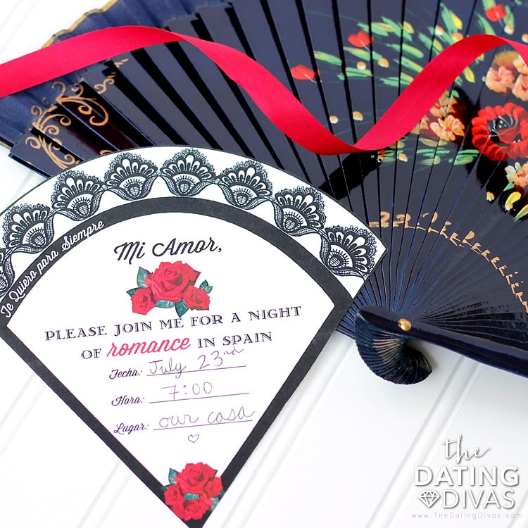 Spain Date Night Invitation