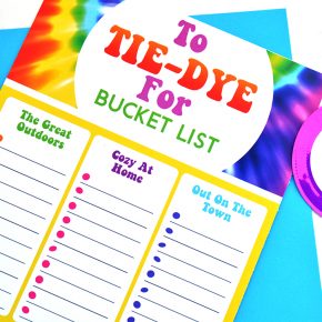 Tie Dye bucket list.