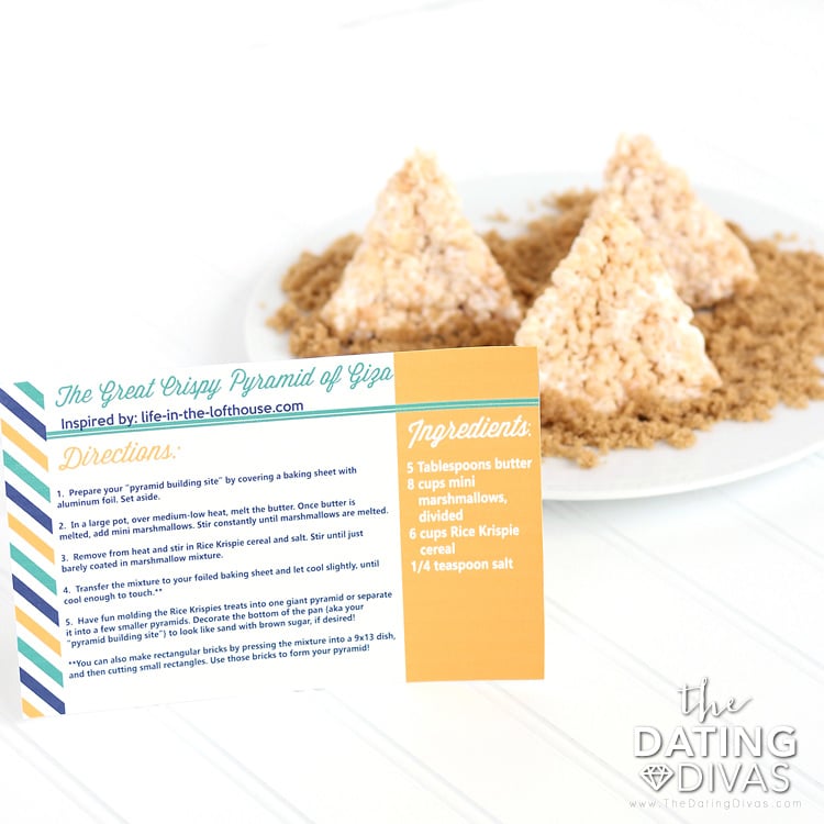 Egypt Date Rice Krispy Pyramids