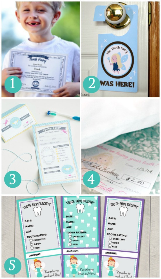 Printables for the Tooth Fairy