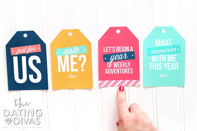 Weekly Date Night Ideas Gift Tags