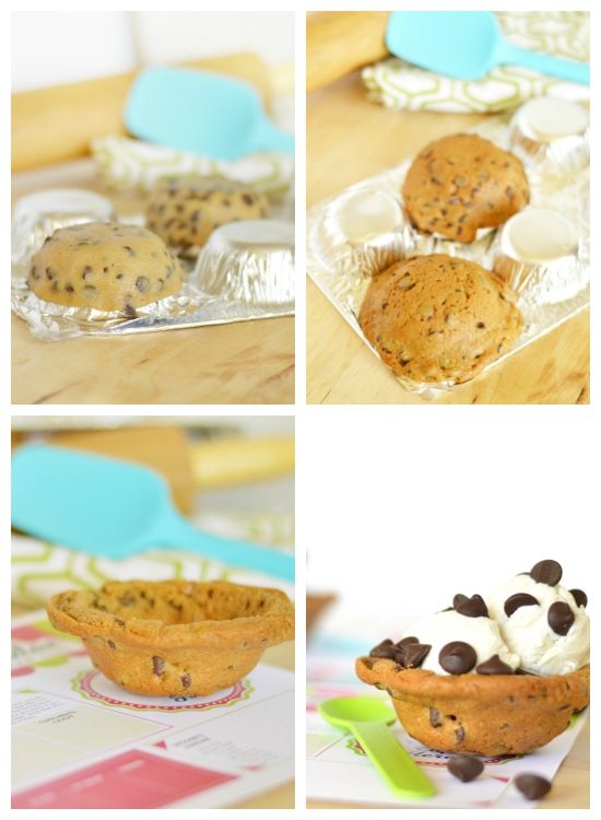 How to Make Ice Cream Cookie Bowls