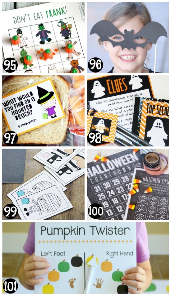 Printable Halloween Activity Ideas and Games