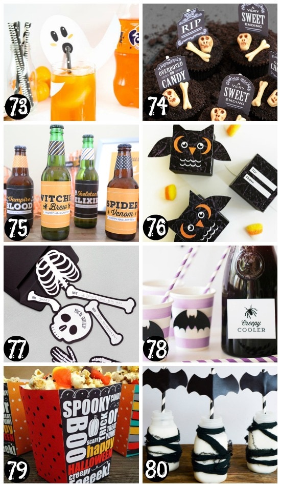 Free Printable Halloween Party Supplies