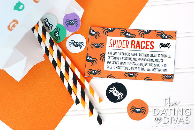 Halloween Scavenger Hunt Spider Race Game