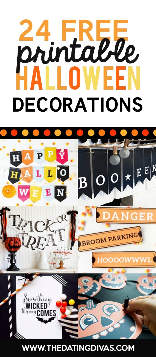 Halloween Decorations Printables