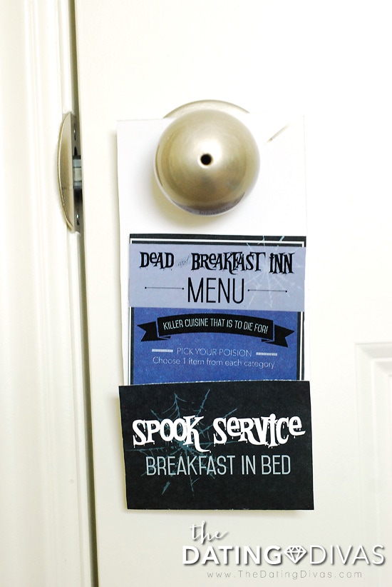 Halloween Breakfast In Bed Doorhanger