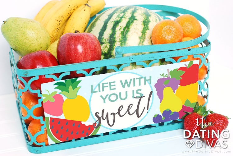 Fourth Anniversary Fruit Basket Gift Idea