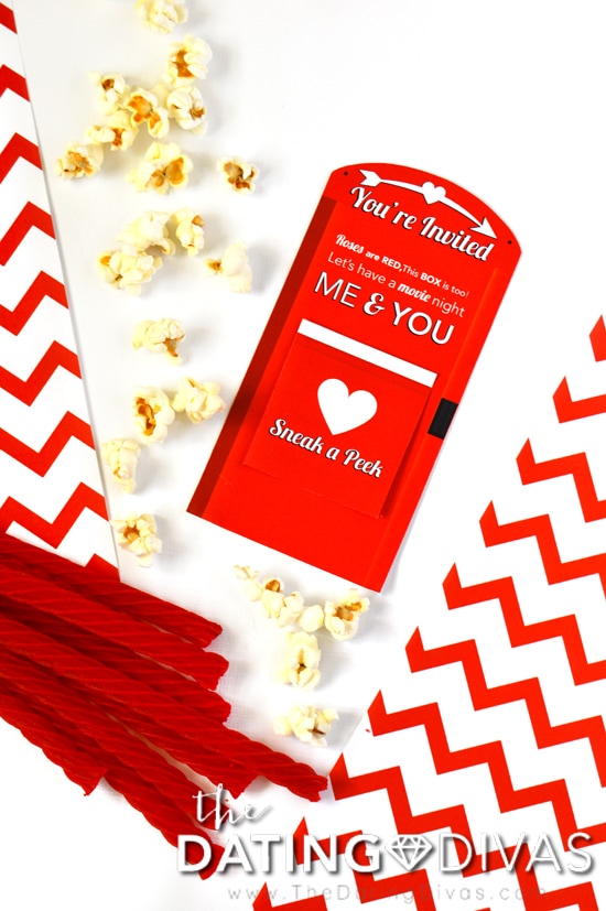 Romantic Redbox Date Night Invite